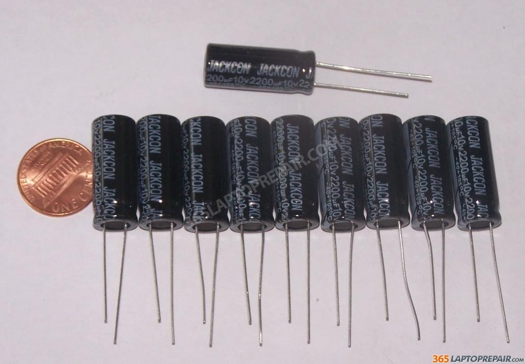 New Jackcon Electrolytic Radial Capacitor 2200uf 10v 10 Pieces 7733