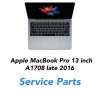 Apple MacBook Pro 13 inch A1708  late 2016 service parts