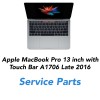 Apple MacBook Pro 13 inch A1708  late 2016 touch bar  service part