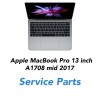 Apple MacBook Pro 13 inch A1708  mid 2017 service parts