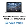 MacBook Pro 13 inch  A1425 Late 2012  all parts