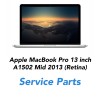 Apple MacBook Pro 13 inch A1502 mid 2013 Model service part