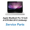 MacBook Pro 13 inch A1278 mid 2012 unibody